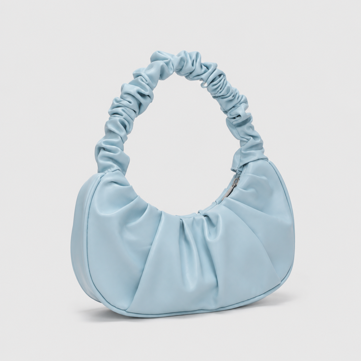 Fashion Pleated Handlebags for Women PU Cloud Bags Leisure Armpit Bag Shopping Shoulder Bags Dumpling Handbag Female Hand Bags