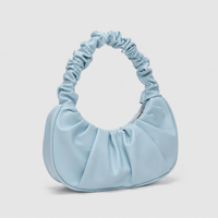 Fashion Pleated Handlebags for Women PU Cloud Bags Leisure Armpit Bag Shopping Shoulder Bags Dumpling Handbag Female Hand Bags