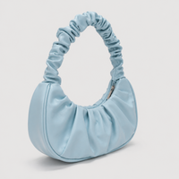 Fashion Pleated Handlebags for Women PU Cloud Bags Leisure Armpit Bag Shopping Shoulder Bags Dumpling Handbag Female Hand Bags