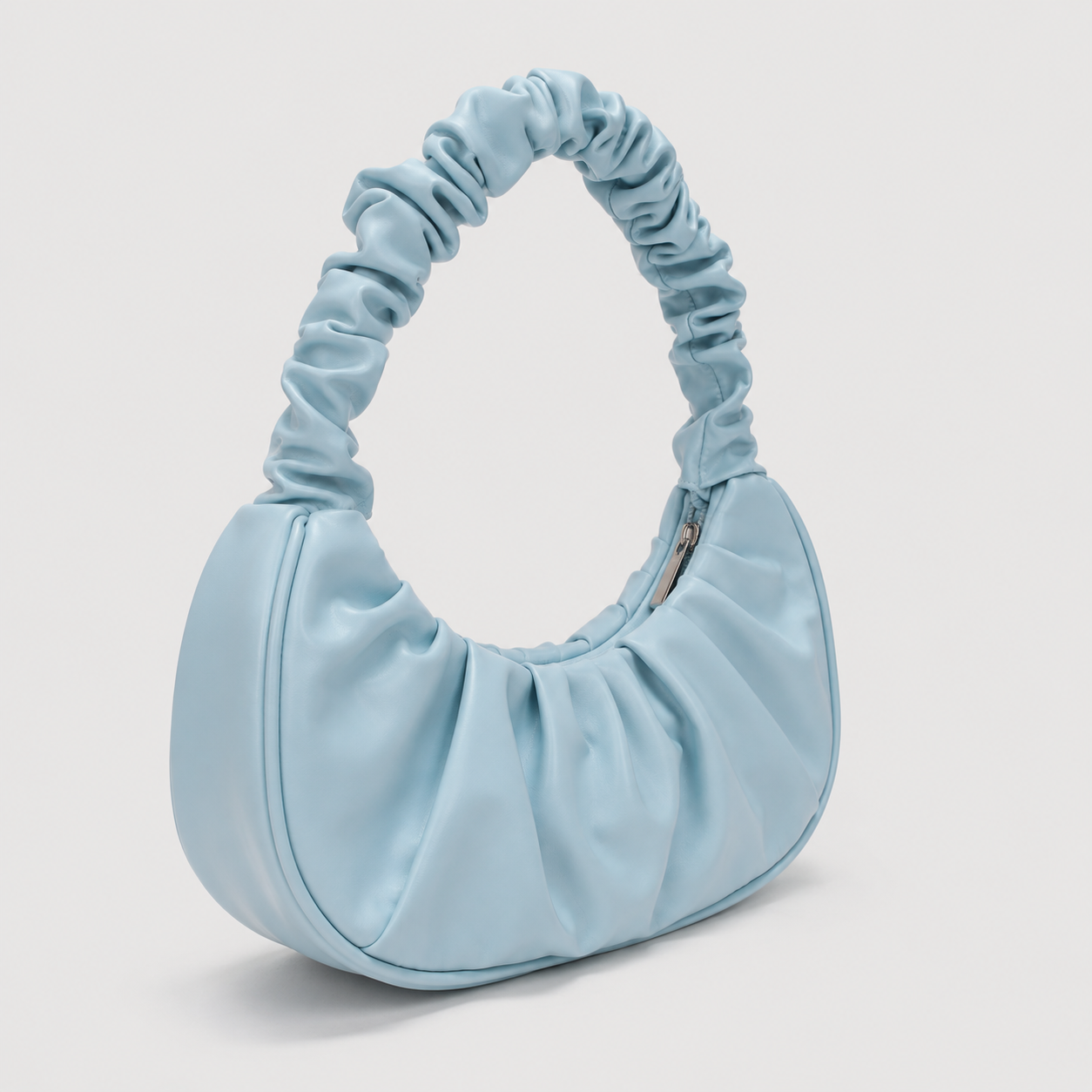 Fashion Pleated Handlebags for Women PU Cloud Bags Leisure Armpit Bag Shopping Shoulder Bags Dumpling Handbag Female Hand Bags