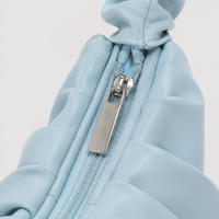 Fashion Pleated Handlebags for Women PU Cloud Bags Leisure Armpit Bag Shopping Shoulder Bags Dumpling Handbag Female Hand Bags