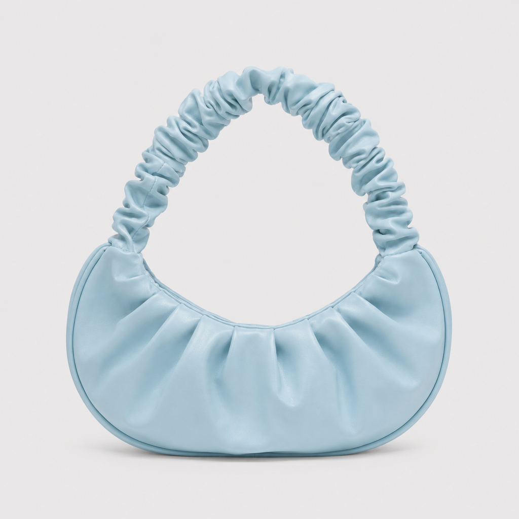 Fashion Pleated Handlebags for Women PU Cloud Bags Leisure Armpit Bag Shopping Shoulder Bags Dumpling Handbag Female Hand Bags